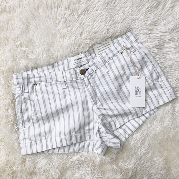 McGuire Limonata White Striped Shorts 26 NWT - Picture 4 of 10